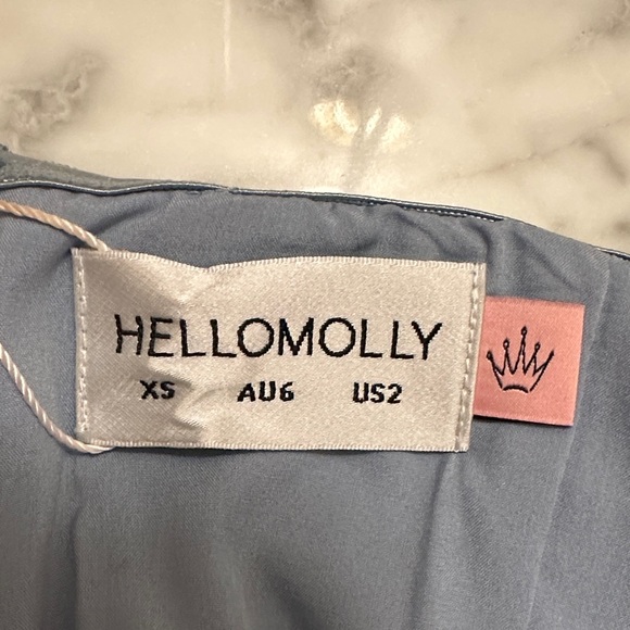 NWT Front Row Energy Strapless Mini Dress Blue - Picture 2 of 3